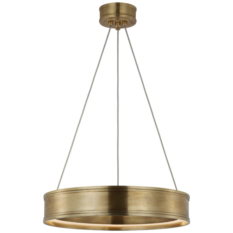 Connery 3 - Light LED Chandelier, Antique-Burnished Brass