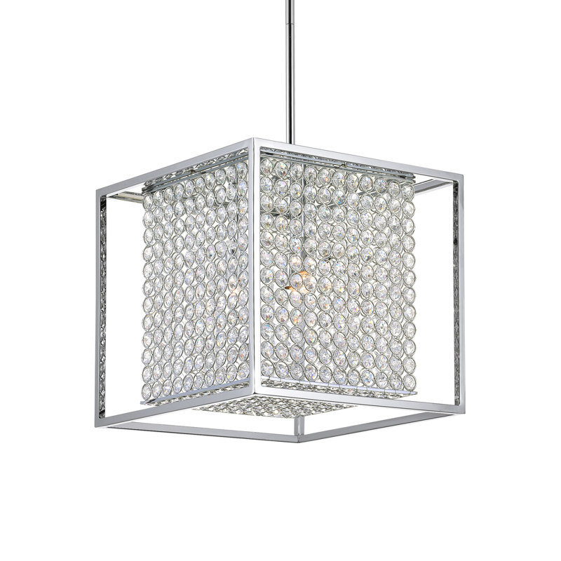 Luminaire suspendu carré à 3 lumières Beckles
