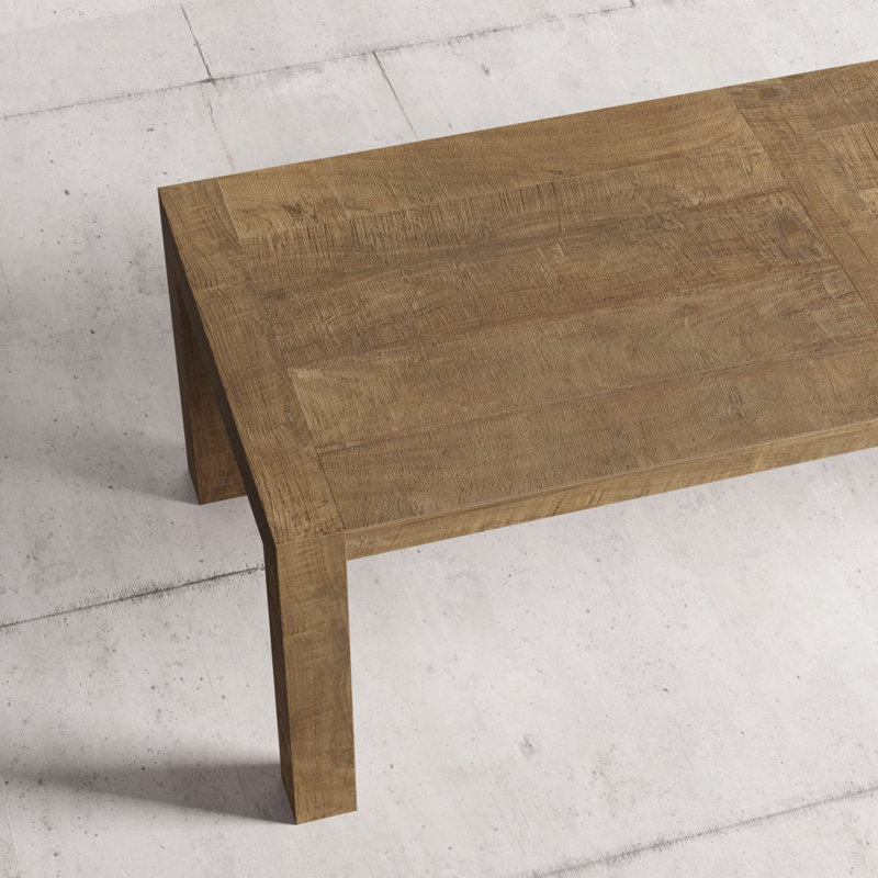 Itan Teak Solid Wood Dining Table, 98" L x 40" W