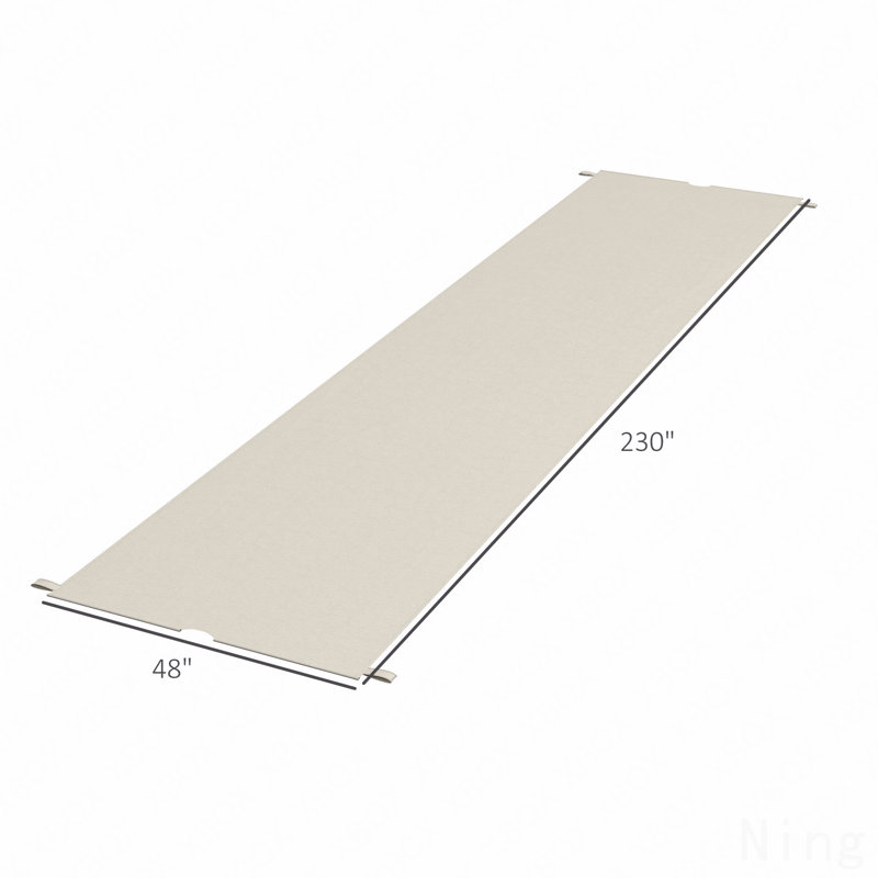 Ensemble de 2 auvent de remplacement pour auvent pour pergola kaki 4 x 18 pi, UV30 + housse pour pergola 10 x 11,8 pi (sans cadre)
