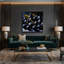 Art mural sur toile Fruit prune noir gris-1048042587