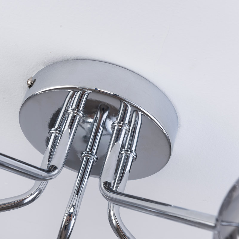 Broadus Glass Spotlight, Chrome, Smoke