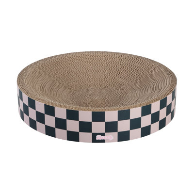 Nelson 20.13" Modern Cardboard Round Bowl Cat Scratcher with Catnip
