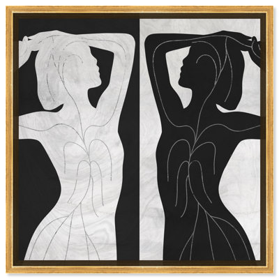 " People And Portraits Dance Flow I, Modern & Contemporary Gray " by Oliver Gal