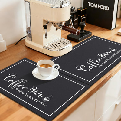 Tapis de café absorbant l'eau et réduisant le bruit