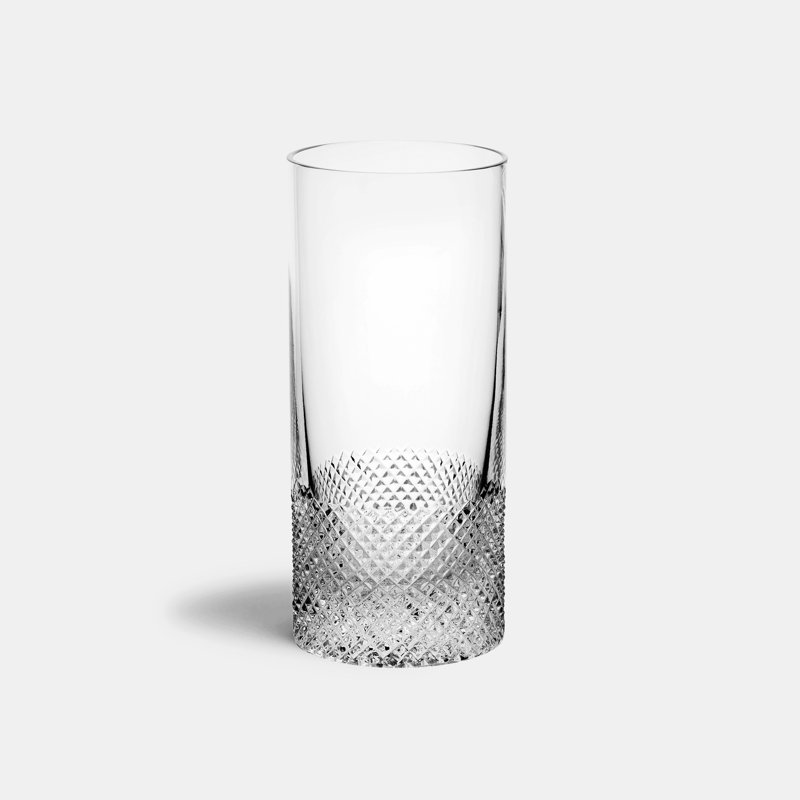 Diamond Collection Handmade Crystal Highball Glass