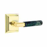 Select Round Passage (Hall & Closet) Door Lever with Square Rosette
