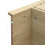 Grande armoire arquée de 70,28 po de hauteur, porte, 4 panneaux intérieurs, charnières en métal, capacité de charge de 33 lb pour le garde-manger de la salle à manger, 2 tablettes réglables, organisation de cuisine à charnières
