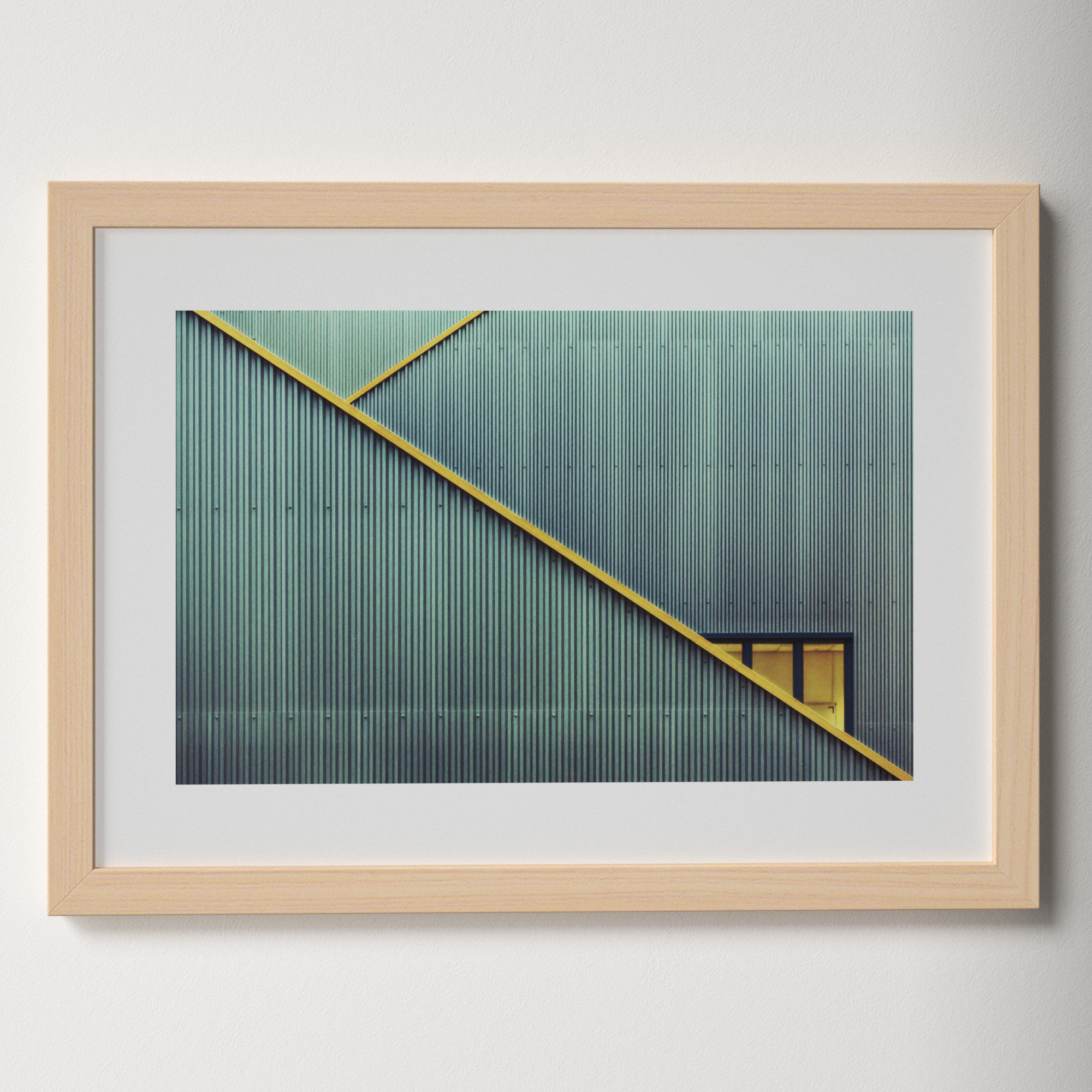 Stairs by Jan Niezen, Brown Framed Paper, 14.25" H x 19.38" W x 0.88" D
