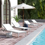 Bashira 76" Long Reclining Chaise Lounge Set