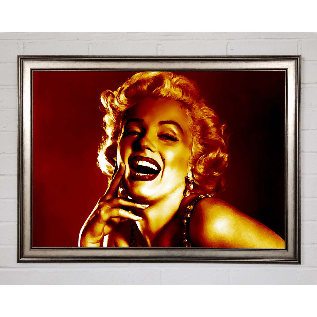 Marilyn Monroe Gold - Einzelner Bilderrahmen Kunstdrucke