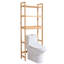 Étagère de rangement pour salle de bain à 3 niveaux au-dessus de la toilette.