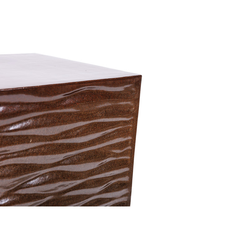 Zen Garden Stool, Pyrite Brown Gloss