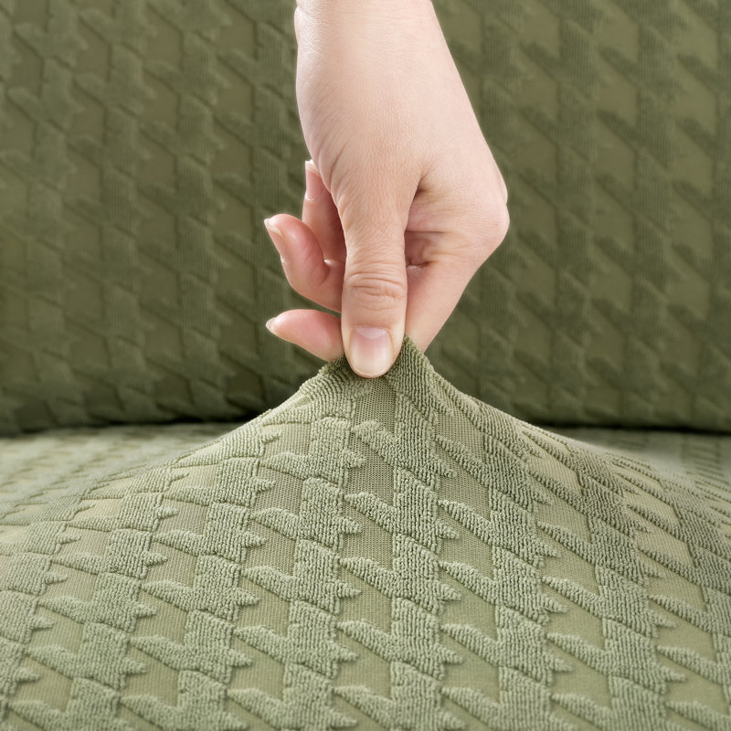 Housse pour chaise de salle à manger extensible Sparta, Polyester vert