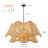 8-Light Hand-Woven Hemp Rope Large Chandelier-457103796