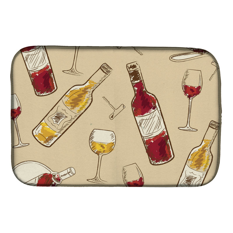 Tapis de séchage de vin, Rouge / Mauve