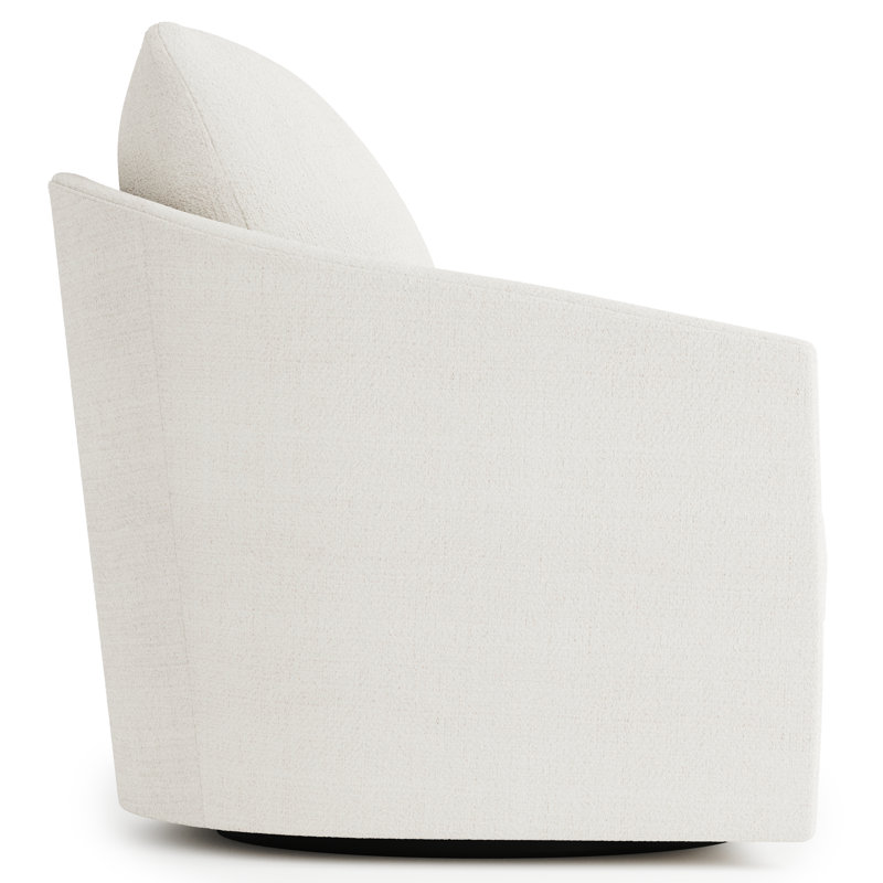 Astoria Swivel Barrel Chair, Dorado Snow Crypton® Chenille 5558-000