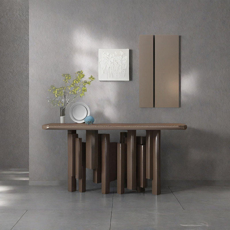 Console Modern Minimalist Art, H 35,43 po x l 62,99 po x P 15,75 po, Brun