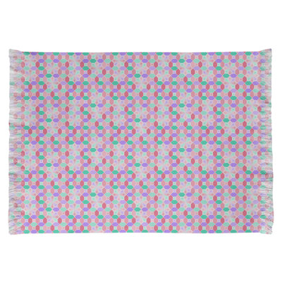 Tapis rose/vert en verre coloré Mcguigan