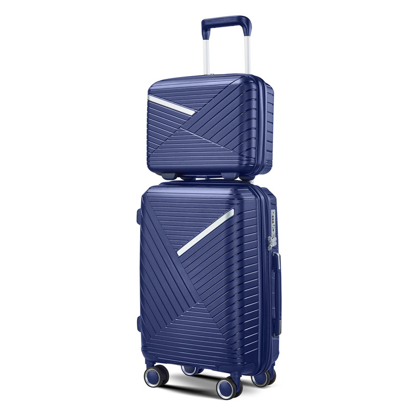 Ensemble de 4 valises, 29" H x 18.3" W x 10.8 " D, Marine