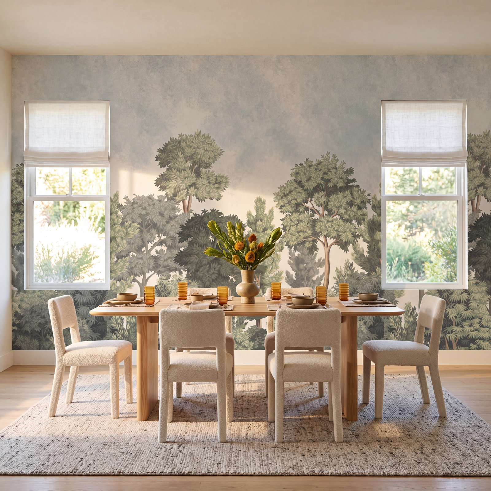Corinna Wall Mural, Green