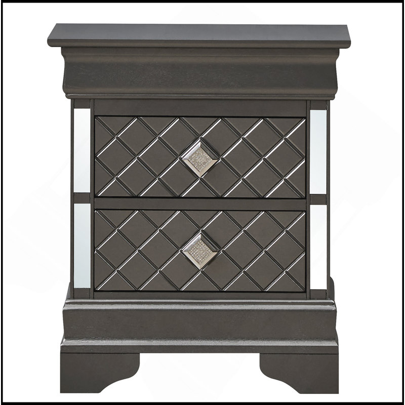 Sleek Nightstand, Black