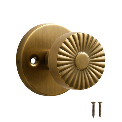 Faux bouton de porte MRML en laiton antique rétro, poignée anti-retournement à une face, bouton de porte de garde-robe d'intérieur