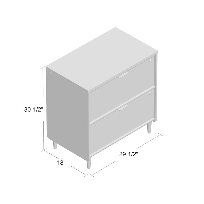 Loon Peak® Gerrod 29.5'' Wide 2 -Drawer Mobile File Cabinet & Reviews ...
