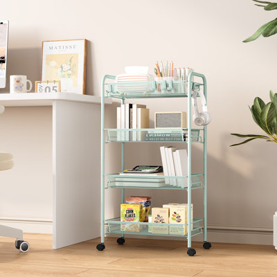 32.6'' H x 10.2'' W Utility Cart with Wheels