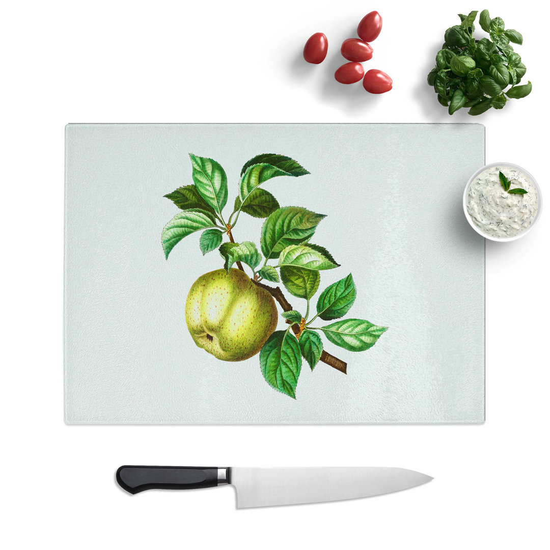 Glass Green Apple by Pierre-Joseph Redoute Chopping Board