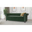 Chesterfield Hanna Sofa Set with Sleeping Function 3+2+1 Made of Velvet Fabric with Solid Wood Legs-1054186842