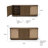 Bastian 71” Oak and Rattan Sideboard