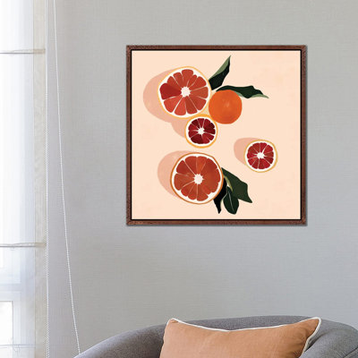 Grapefruit by Bria Nicole - Print on Canvas
