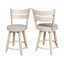 Tabouret de comptoir pivotant en bois massif de 24 po-1418817735