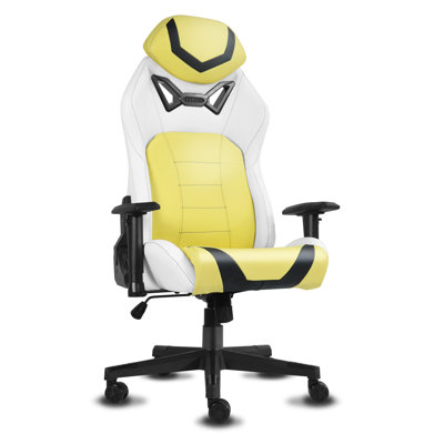 Inbox Zero Adjustable Ergonomic Swiveling PC & Racing Game Chair