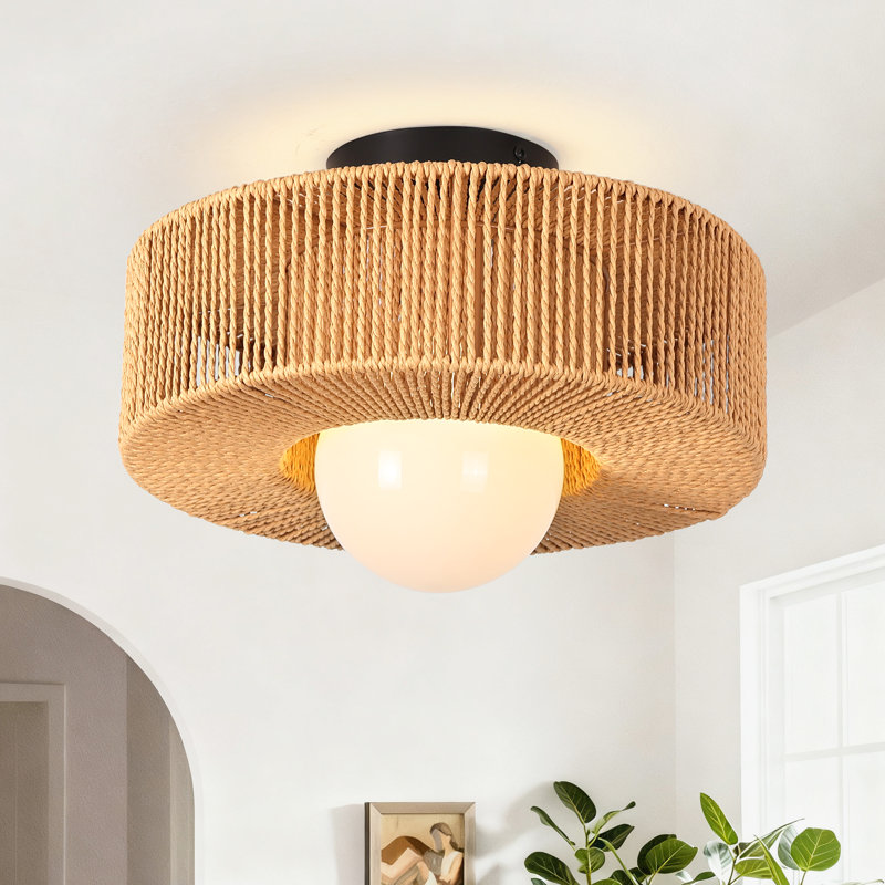 Plafonnier encastré 12,6 po Boho Farmhouse