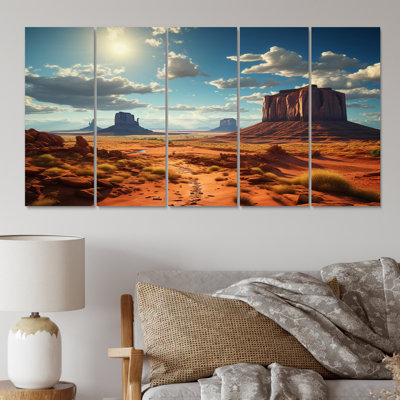 «USA Monument Valley Magic», impression d'art mural - 5 panneaux égaux