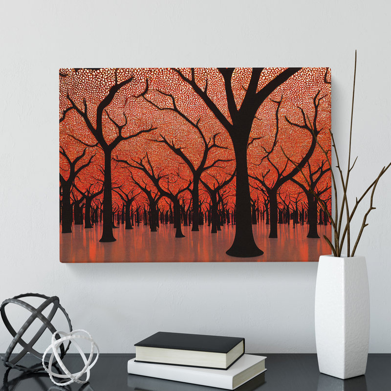 Stupendous Tree Forest - Wrapped Canvas Print, 35cm H x 50cm W x 3cm D
