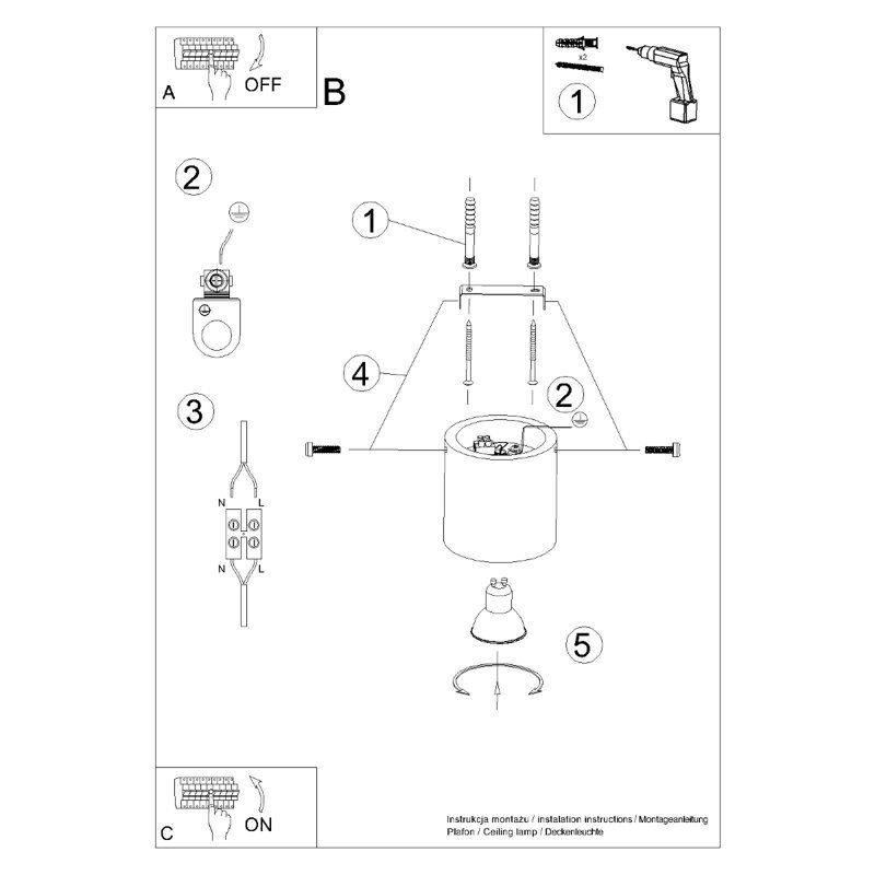 Bergelmir Flush Mount