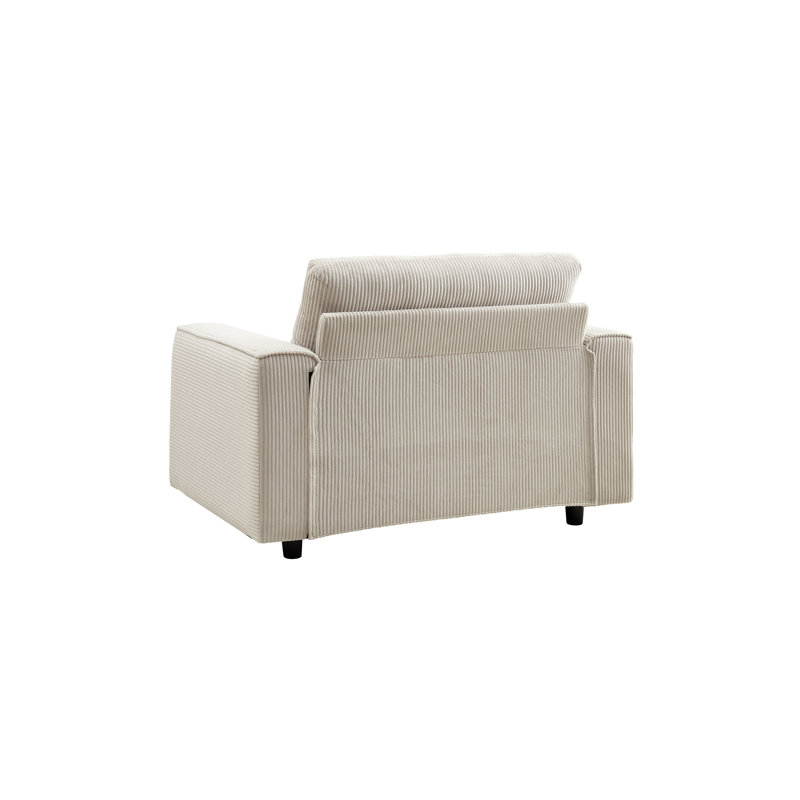 Canapé moderne en velours côtelé minimaliste, adapté à une utilisation quotidienne à la maison, Beige