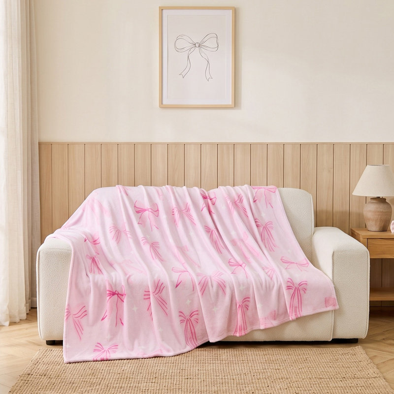 MXM FUN BOW FLANNEL THROW 170X230 MULTI