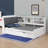 Platform Bed With An Underbed Trundle, Shelves, And A Storage Headboard-1869737173-1869737178