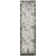 Machine Woven Polyester Area Rug in Cream/Gray