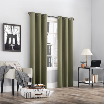 Wayfair Basics® Thermal 100% Blackout Grommet Curtain Panel