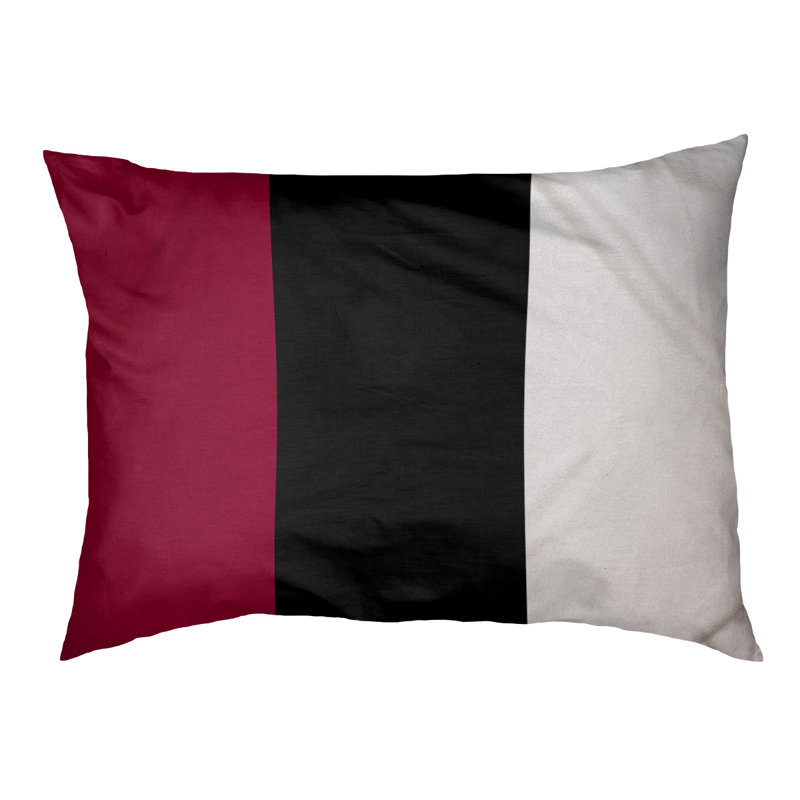 Coussin Designer, Grand (L 40 po x l 50 po), Rouge / Noir / Blanc