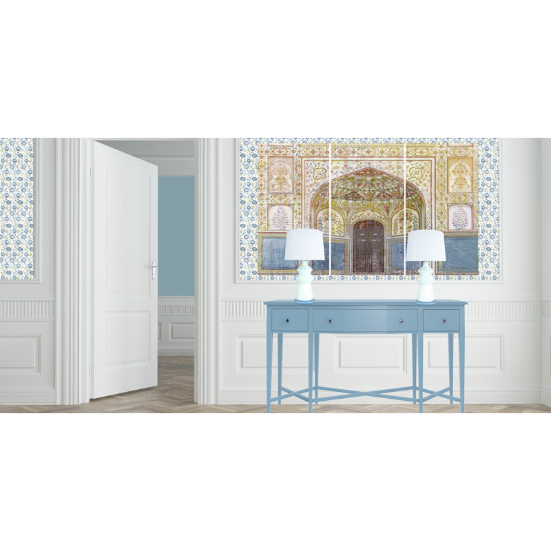 Nicolette Mayer Rajasthan Palace, acrylique, triptyque, art mural
