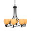 Lustre 8 lumières Sadea illustré avec verre de 5 po-121519312-121519318