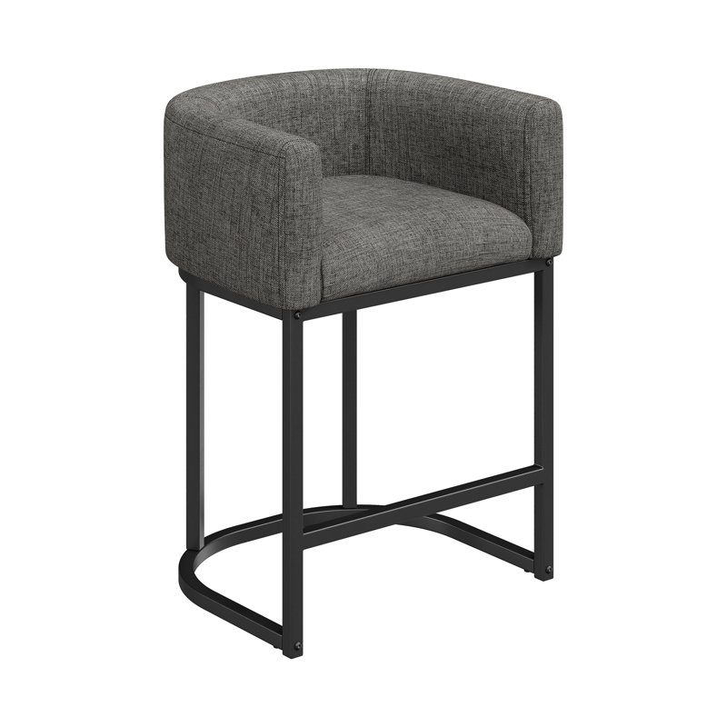 Tabouret de bar 26 po Velora, Gray Linen, 1