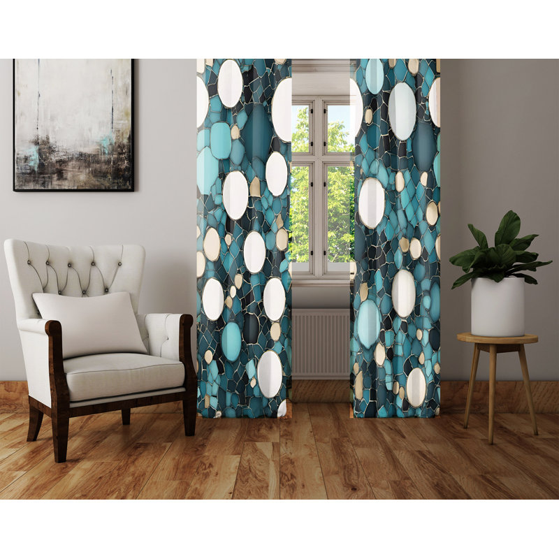 Semi Sheer Curtain Pair, 20" W x 52" L