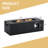 Abdel Outdoor Rectangular Propane Fire Pit with Waterproof Cover for Courtyard,Lawn,Patios-879213131